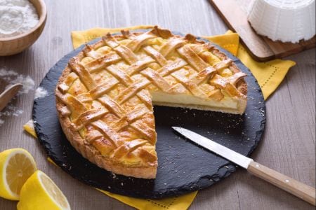 Torta de ricota com limão