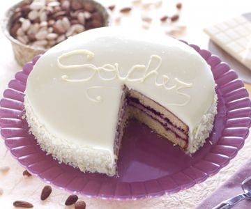 Sacher de chocolate branco