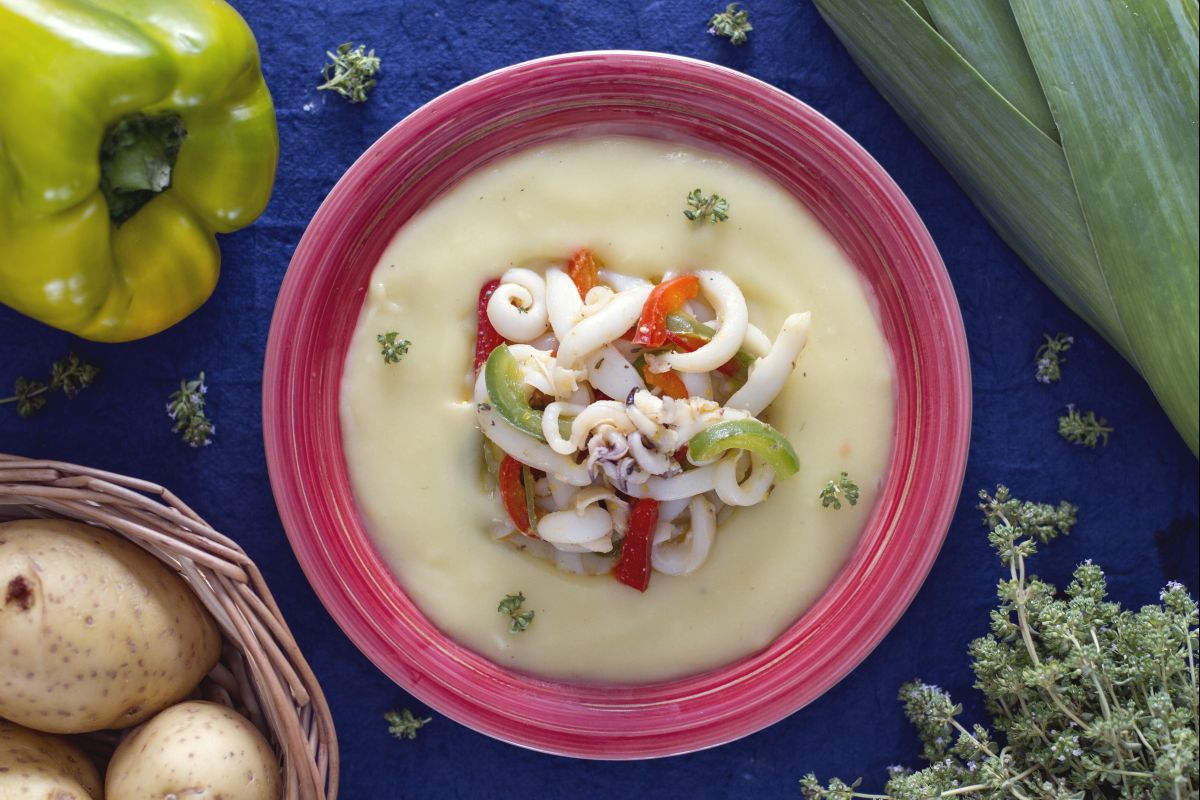 Creme de batata com lulinhas