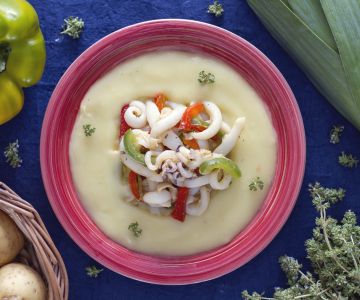 Creme de batata com lulinhas