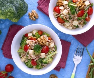 Salada de espelta com legumes