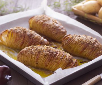 Batatas hasselback