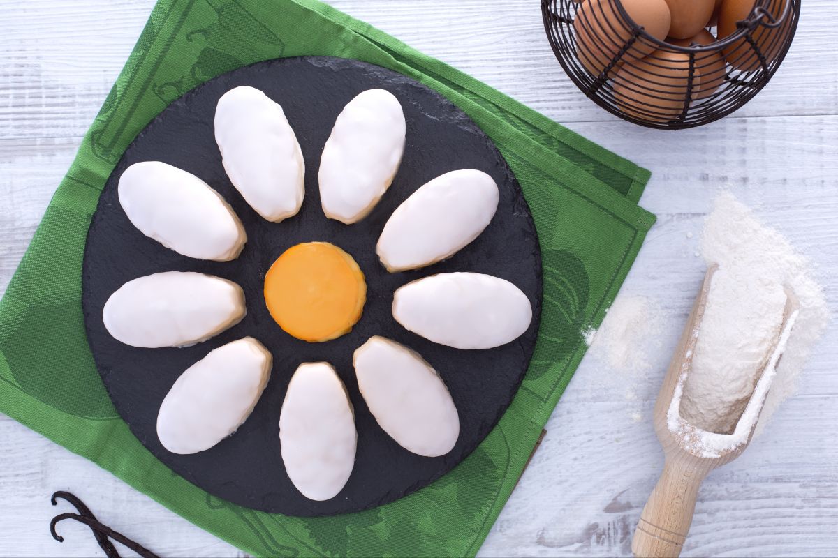 Bolo flor margarida