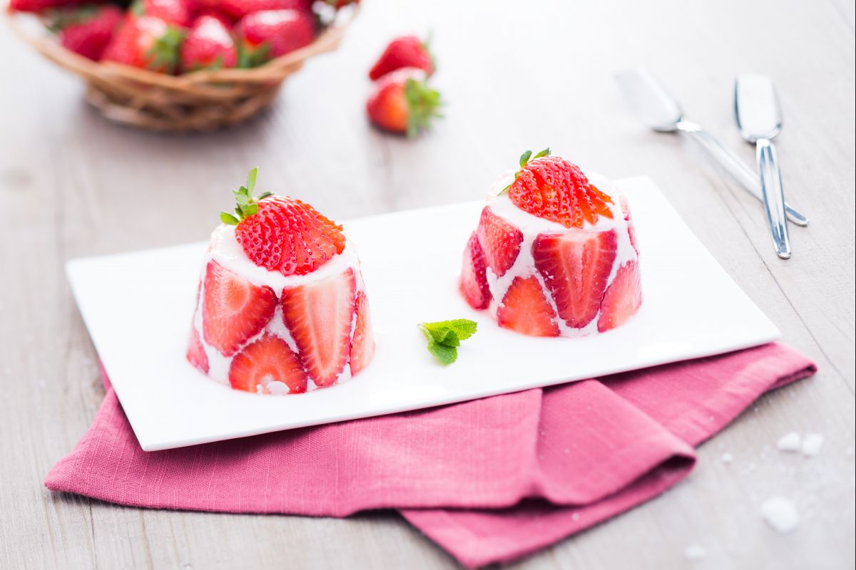 Panna cotta com ágar-ágar