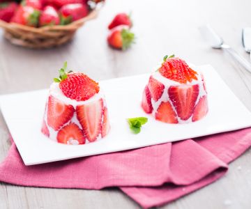 Panna cotta com ágar-ágar