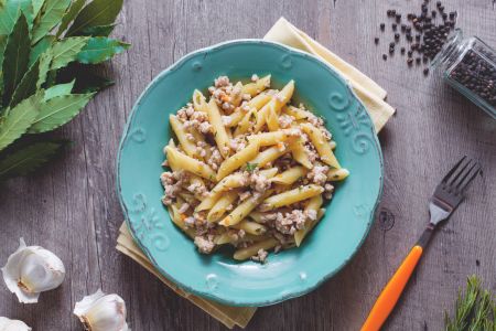 Penne ao ragu branco de coelho