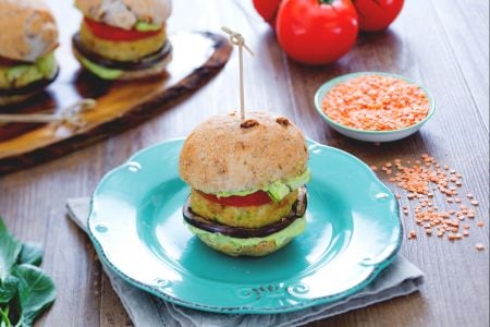 Hambúrguer de lentilhas