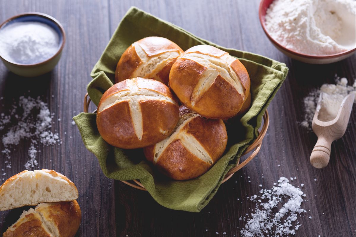 Pãezinhos de Pretzel