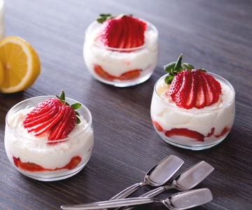 Tiramisù de morango sem ovos