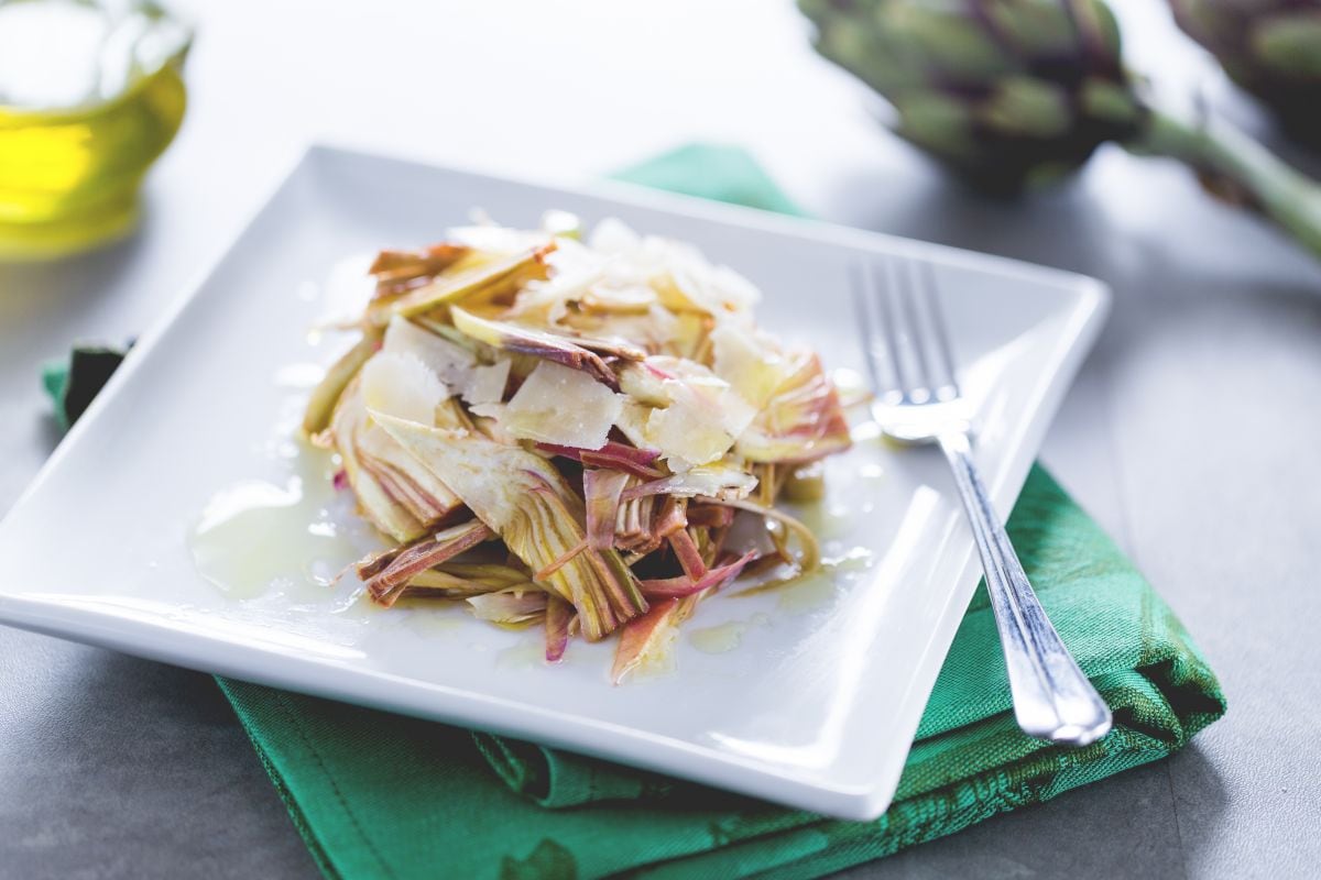 Salada de alcachofras