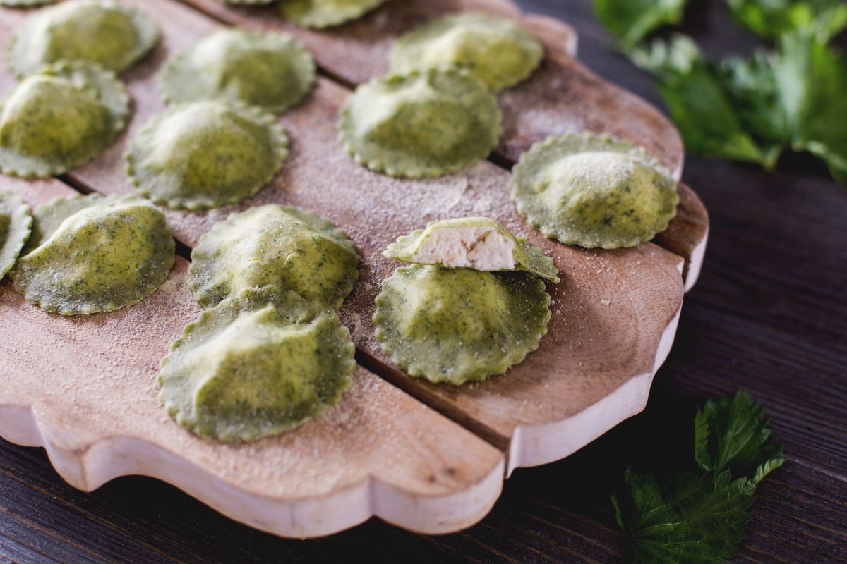 Ravioli de urtigas