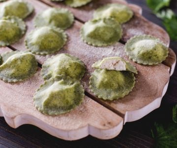 Ravioli de urtigas