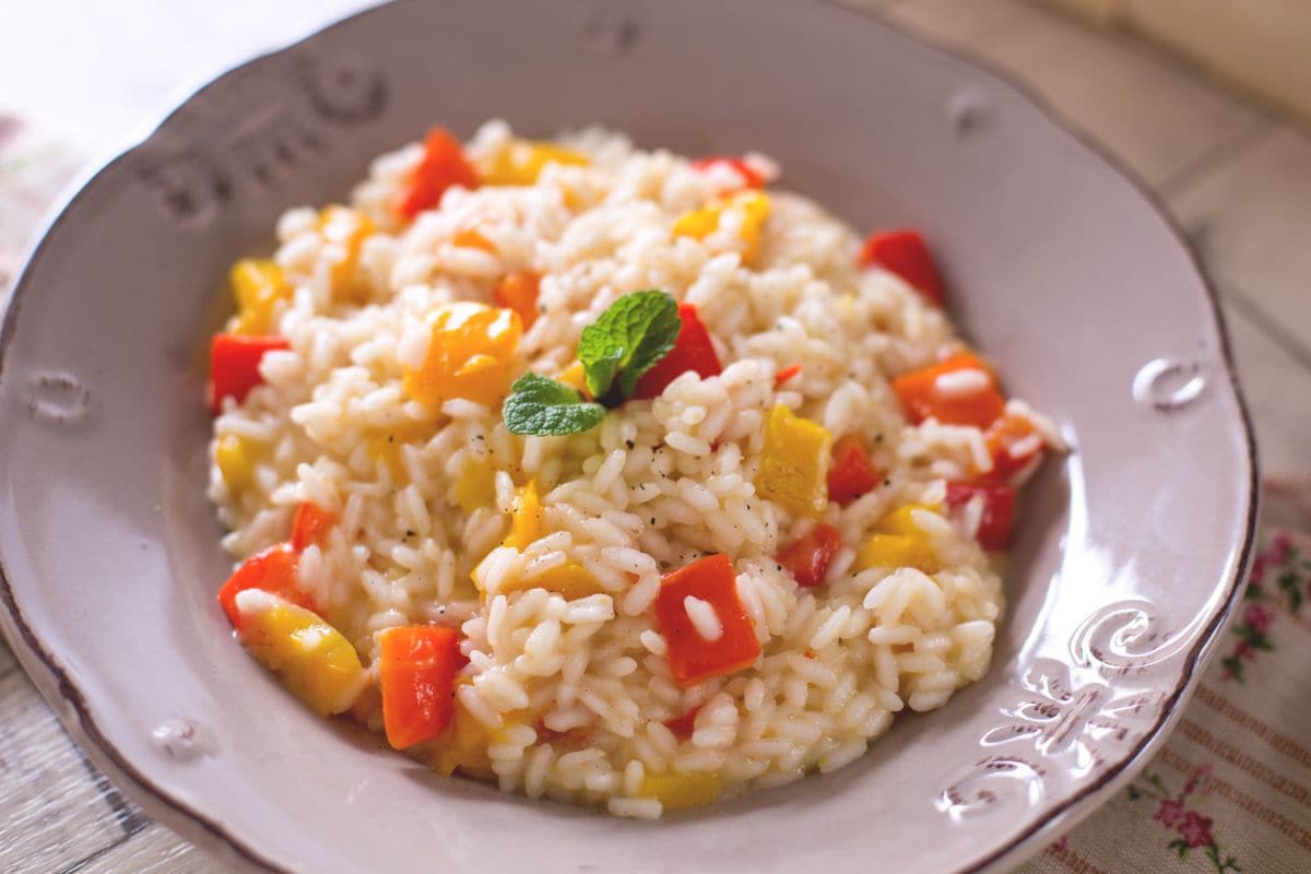 Risoto de pimentões