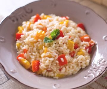 Risoto de pimentões