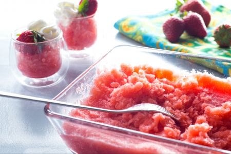 Granita de morango