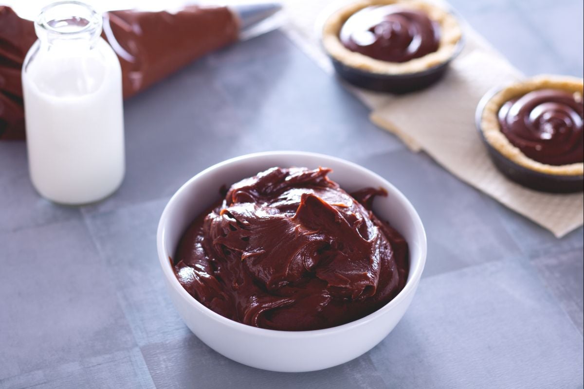 Ganache de chocolate ao leite