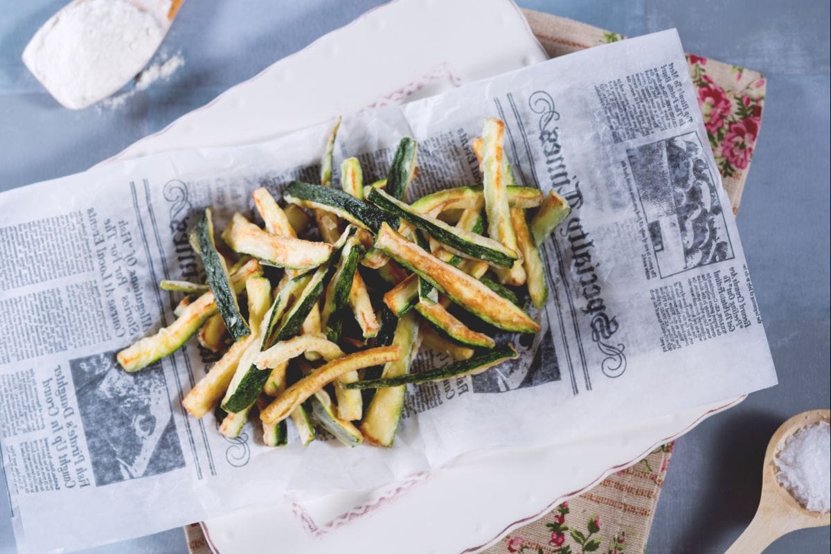 Abobrinhas fritas