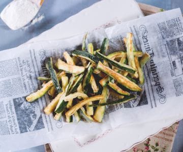 Abobrinhas fritas