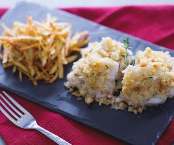 Tamboril com batatas