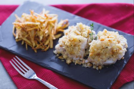 Tamboril com batatas