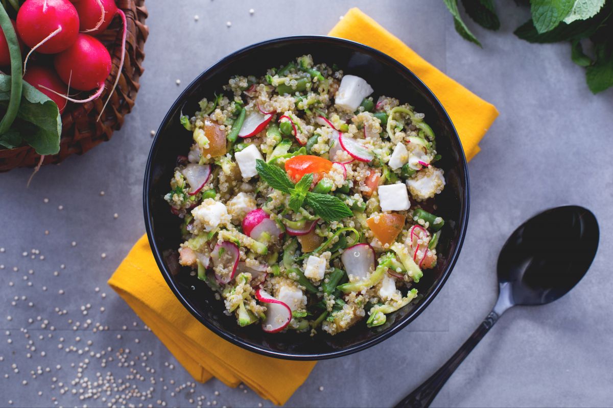 Salada de quinoa
