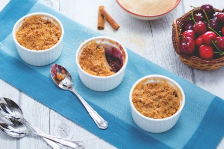 Crumble de cerejas