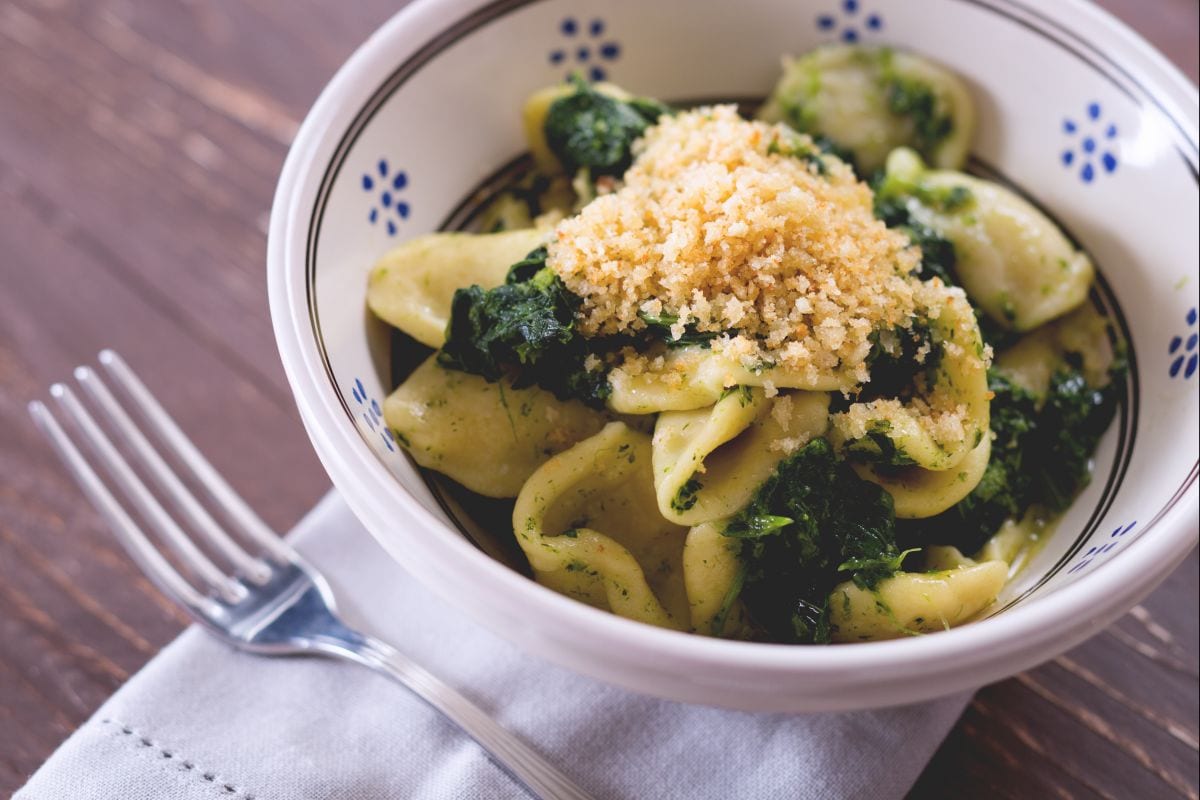 Orecchiette com brócolis