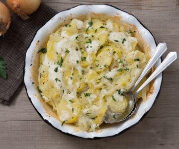 Batatas à lionese