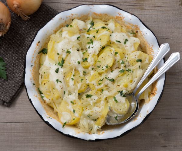 Batatas à lionese
