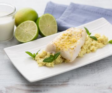 Filé de bacalhau com gengibre
