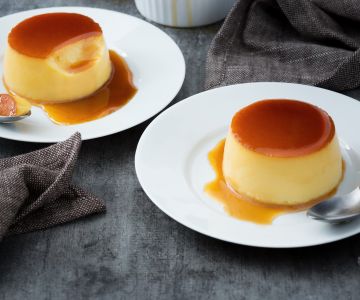 Flan de baunilha