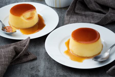 Flan de baunilha