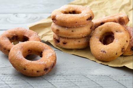 Rosquinhas de ricota e chocolate