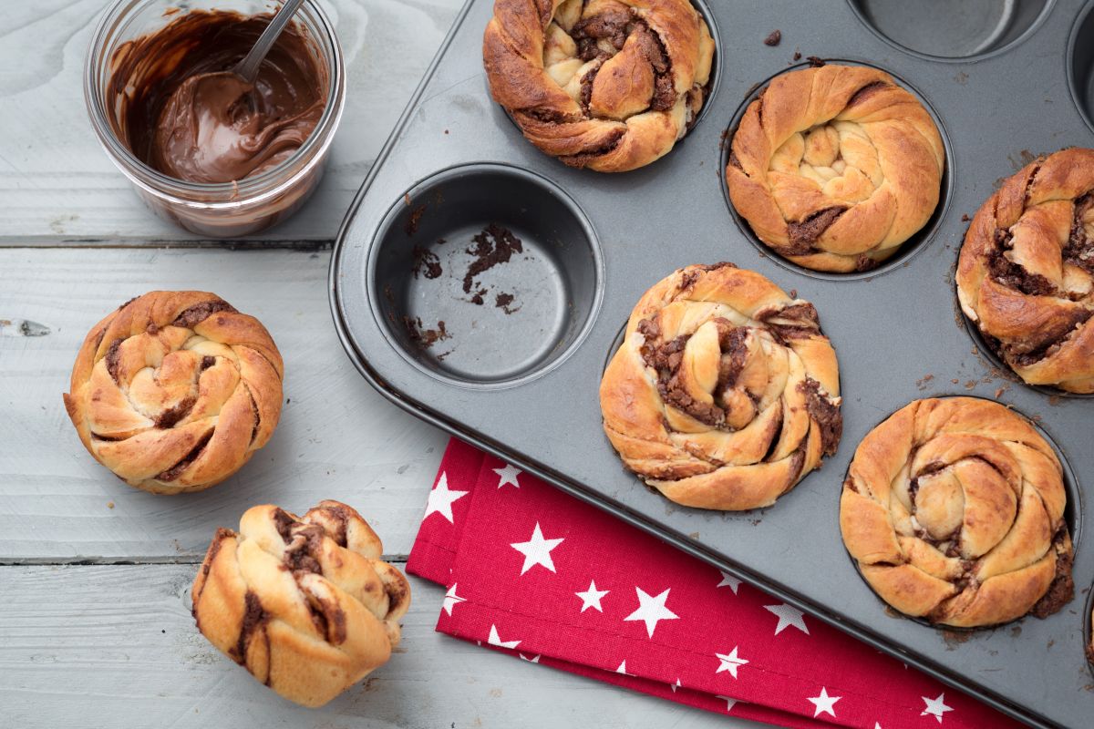 Rolinhos de pão brioche