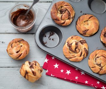 Rolinhos de pão brioche