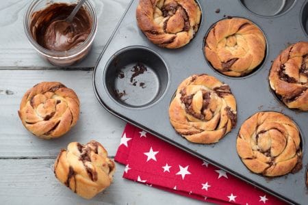 Rolinhos de pão brioche