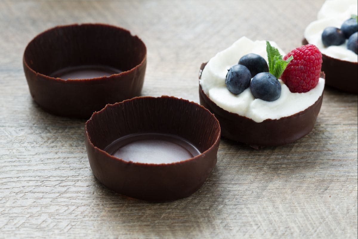 Cestinhas de chocolate