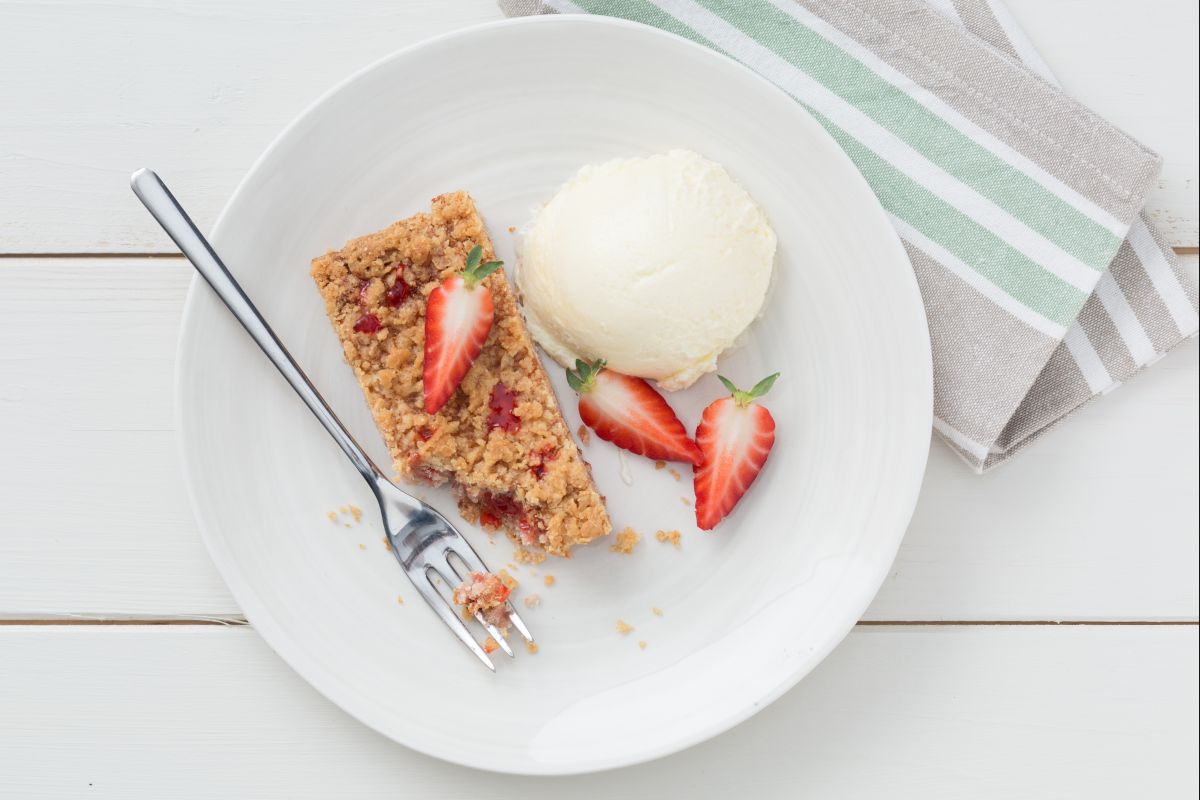 Streusel de morango