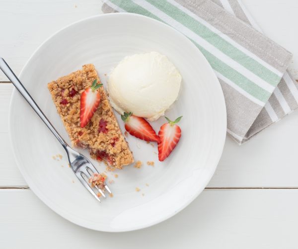 Streusel de morango
