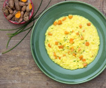 Risoto de cúrcuma