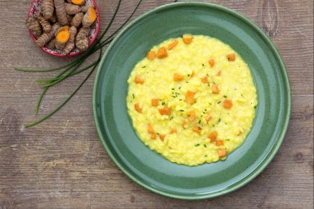 Risoto de cúrcuma