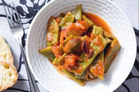 Feijão-vagem com tomate