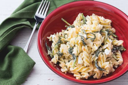 Massa com agretti e ricota