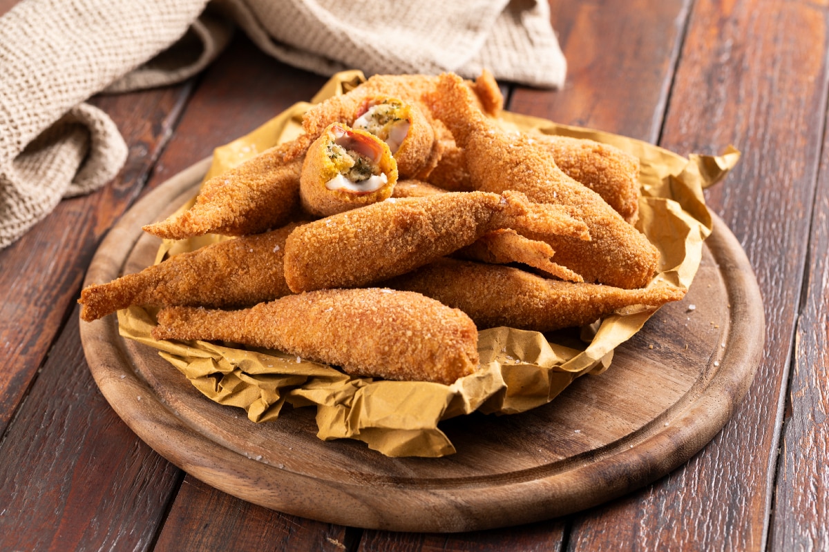 Tainhas recheadas e fritas