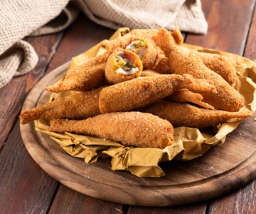Tainhas recheadas e fritas