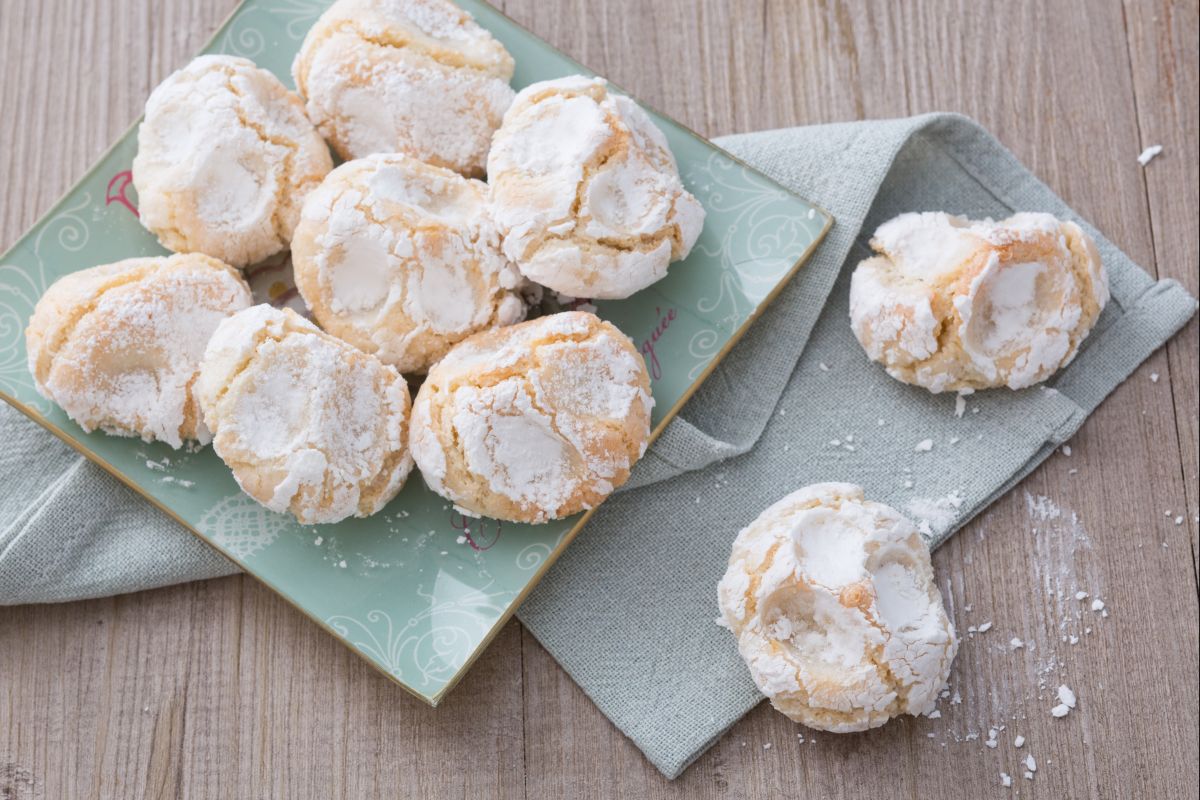 Biscoitos de pasta de amêndoas