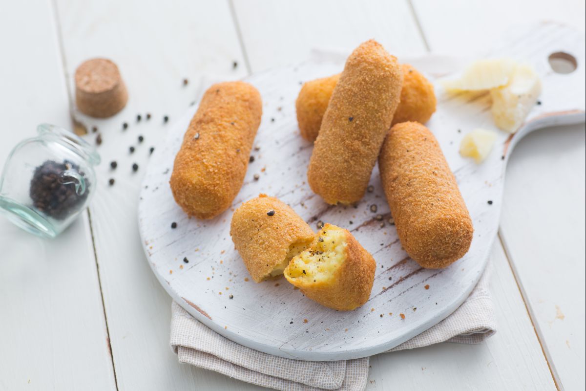 Croquetes cacio e pepe