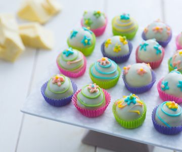 Bombom de chocolate branco