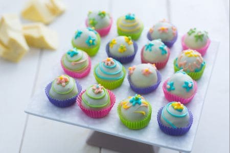 Bombom de chocolate branco
