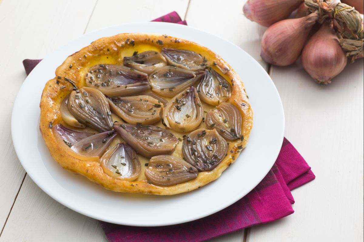 Tarte Tatin de chalotas